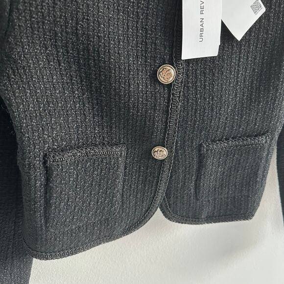 Urban Revivo BUTTONED TWEED JACKET size US 6 - Picture 2 of 6
